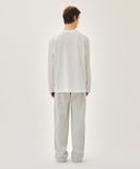 CLASSIC LOGO SWEAT PANTS IN LIGHT HEATHER GREY image 5