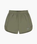 MARITHE SPORT W DOUBLE-LAYER SHORTS IN OLIVE