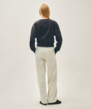CLASSIC LOGO SWEAT PANTS IN OATMEAL image 5