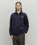 CLASSIC LOGO HALF NECK FLEECE SWEATSHIRT IN NAVY image 12
