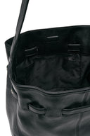 BELTED VOLUNN MID BUCKET BAG IN BLACK