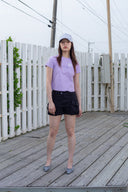 BUBBLY GRAPHIC PRINTING TOP IN LILAC image 16