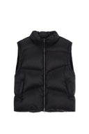UNBALANCE QUILTED DOWN VEST FOR MEN IN BLACK image 1