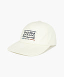 DRAWING CLASSIC LOGO FLAT BRIM CAP IN IVORY image 7