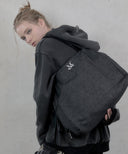 4WAY SIGNATURE LOGO TOTE BAG (BLACK DENIM) IN BLACK