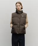 CLASSIC LOGO DOWN VEST IN DARK BROWN image 17