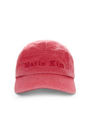 MATIN WASHED CAMP CAP IN RED image 1