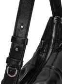 HALF SHIRRING RIBBON ROUND BAG IN BLACK image 12