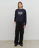 CLASSIC LOGO ONE TUCK CARGO SWEAT PANTS IN BLACK image 10