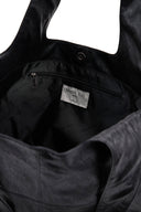 SIDE STRING LEATHER BIG SHOULDER BAG IN BLACK image 4