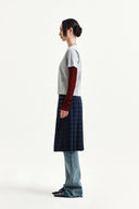 GRAFFITI LOGO STRIPE LAYERED TOP IN GRAY image 18