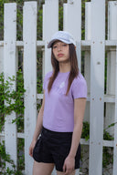 BUBBLY GRAPHIC PRINTING TOP IN LILAC image 9