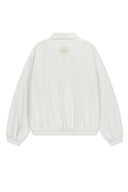 SMALL LOGO COTTON ZIP UP JUMPER IN WHITE image 3