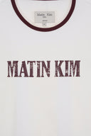 STUD LOGO RINGER TOP IN WHITE image 4