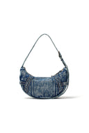 MATIN WASHED DENIM MINI HOBO BAG IN BLUE image 7