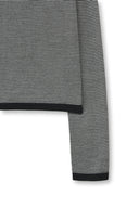 ESSENTIAL BOAT NECK KNIT TOP IN BLACK image 5