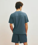 MARITHE SPORT CLASSIC LOGO TEE IN VINTAGE BLUE