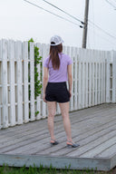 BUBBLY GRAPHIC PRINTING TOP IN LILAC image 7