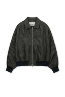 SMALL LOGO SHIRRING JUMPER IN KHAKI image 10
