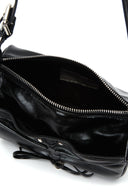 FRONT SHIRRING RIBBON MINI BAG IN BLACK image 5
