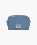 CLASSIC LOGO DENIM POUCH IN BLUE image 5