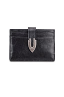 WESTERN BUCKLE CARD WALLET IN BLACK image 5