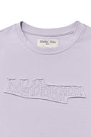 APPLIQUE LOGO PATCH TOP IN LILAC image 3