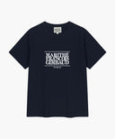 W CLASSIC LOGO TEE IN NAVY image 5