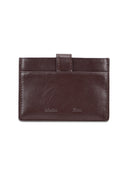 WESTERN BUCKLE CARD WALLET IN BROWN image 6