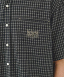 M CHECK HALF SLEEVE SHIRT IN DARK NAVY image 4