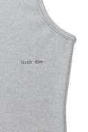 SMALL LOGO PINTUCK SLEEVELESS TOP FOR MEN IN GRAY image 4