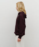 DOODLE CLASSIC BEAR HOODIE IN BURGUNDY image 2