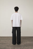 STAMP LOGO GRAPHIC OVERSIZE TOP FOR MEN IN WHITE image 7