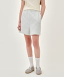 W REGULAR LOGO SWEAT SHORTS IN LIGHT HEATHER GREY image 12