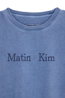 PIGMENT LOGO CROP TOP IN POWDER BLUE image 3