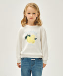 KIDS CITRON KNIT PULLOVER IN IVORY image 11