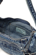 MATIN WASHED DENIM MINI HOBO BAG IN BLUE image 4