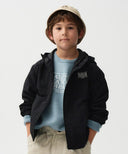 ENFANT SOLID WINDBREAKER JACKET IN BLACK image 1