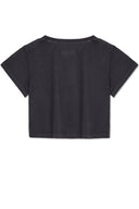 PIGMENT LOGO CROP TOP IN DARK GRAY image 2