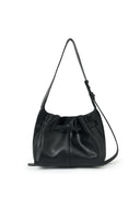 BELTED VOLUNN SMALL BUCKET BAG IN BLACK image 9