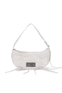 HALF SHIRRING RIBBON ROUND BAG IN BLACK image 15