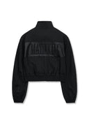 CROPPED EMBROIDERY BACK LOGO JUMPER IN STRONG BLACK image 2