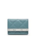 PUFF QUILT WALLET IN BLUE image 1