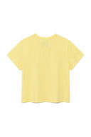 BUBBLY GRAPHIC PRINTING TOP IN LIGHT YELLOW image 2