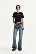 LABEL POINT LETTERING CROP TOP IN BLACK image 8