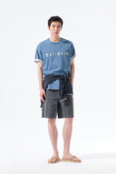 APPLIQUE FELT LOGO TOP FOR MEN IN BLUE image 9