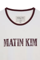 STUD LOGO RINGER TOP IN WHITE image 3