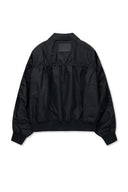 SMALL LOGO SHIRRING JUMPER IN BLACK image 2