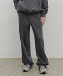 GARMENT DYED SWEAT PANTS IN CHARCOAL GREY image 1