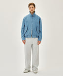 DENIM HARRINGTON JACKET IN BLUE image 5
